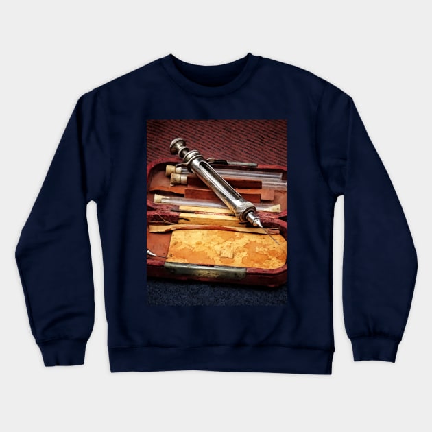 Vintage Syringe Crewneck Sweatshirt by SusanSavad